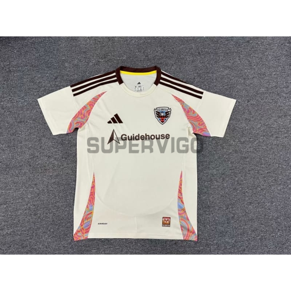 Camiseta DC United Segunda Equipación 2025/2026 Blanco/Marrón