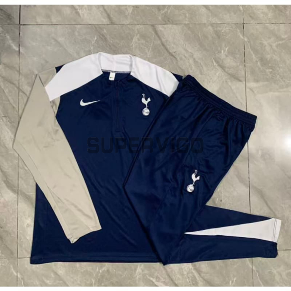 Sudadera De Entrenamiento Tottenham Hotspur 2025/2026 Azul Marino/Gris