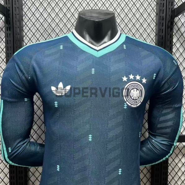Camiseta Alemania Segunda Equipación Mundial 2026 ML Azul (EDICIÓN JUGADOR)