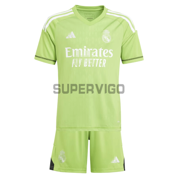 Camiseta de Portero Real Madrid 2023/2024 Niño Kit Verde