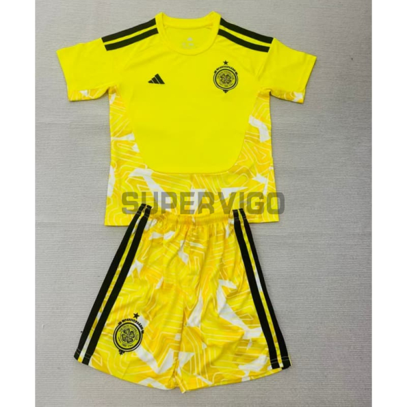 Camiseta de Portero Celtic Primera Equipación 2026/2027 Amarillo Niño Kit