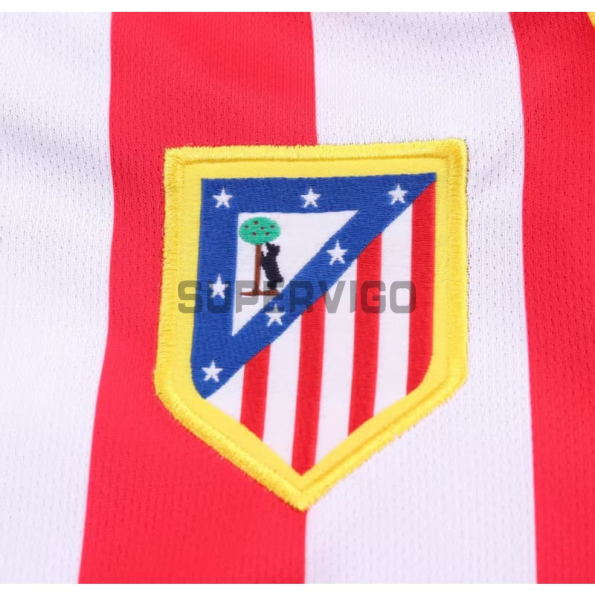 Camiseta Atlético de Madrid Primera Equipación Retro 2004/05 ML Rojo/Blanco Niño Kit