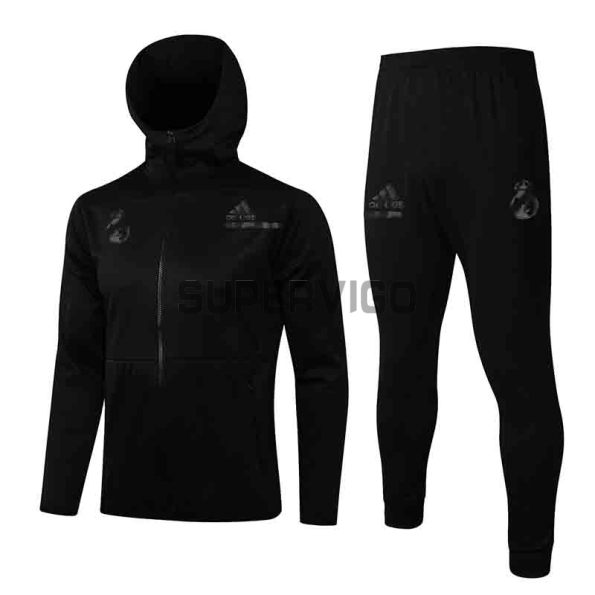 Chandal Real Madrid 2021/2022 Con Capucha Negro