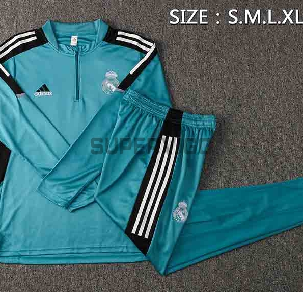 Sudadera De Entrenamiento Real Madrid 2021/2022 Kit Azul Claro