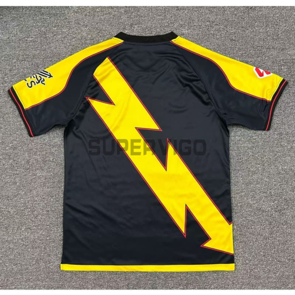 Camiseta Rayo Vallecano Tercera Equipación 2025/2026 Negro/Amarillo con Parche La Liga