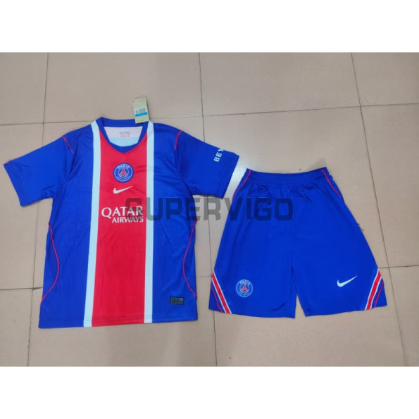 Camiseta PSG Primera Equipación 2026/2027 Azul/Rojo Niño Kit
