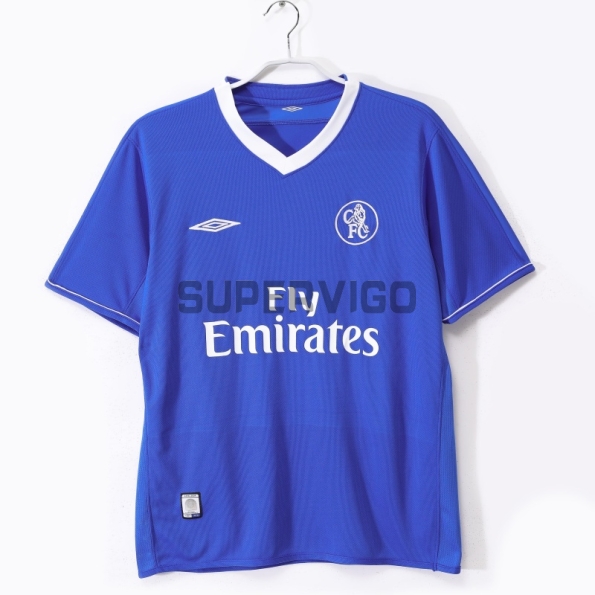 Camiseta Chelsea Primera Equipación Retro 2003/05 Azul