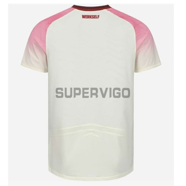 Camiseta Leverkusen Segunda Equipación 2025/2026 Rosa/Blanco
