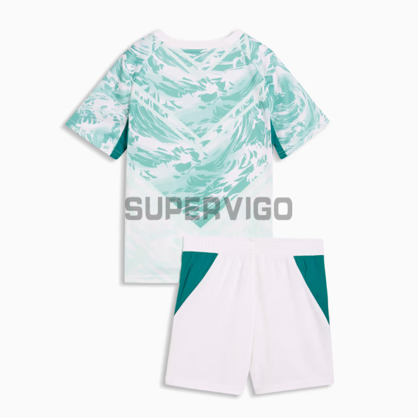 Camiseta Portugal Segunda Equipación Mundial 2026 Verde/Blanco Niño Kit