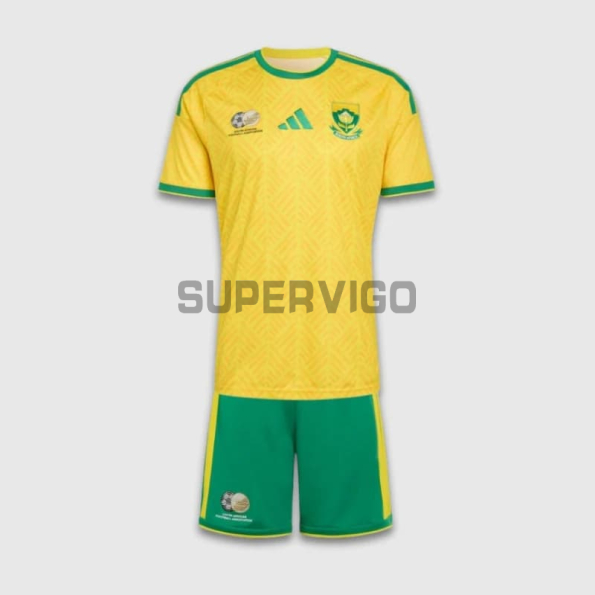 Camiseta Sudáfrica Primera Equipación Mundial 2026 Amarillo Niño Kit