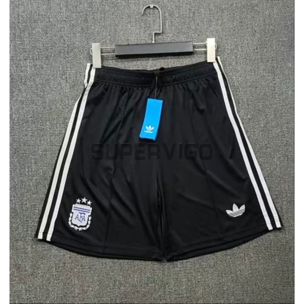 Pantalón Corto Argentina Segunda Equipación Mundial 2026 Negro