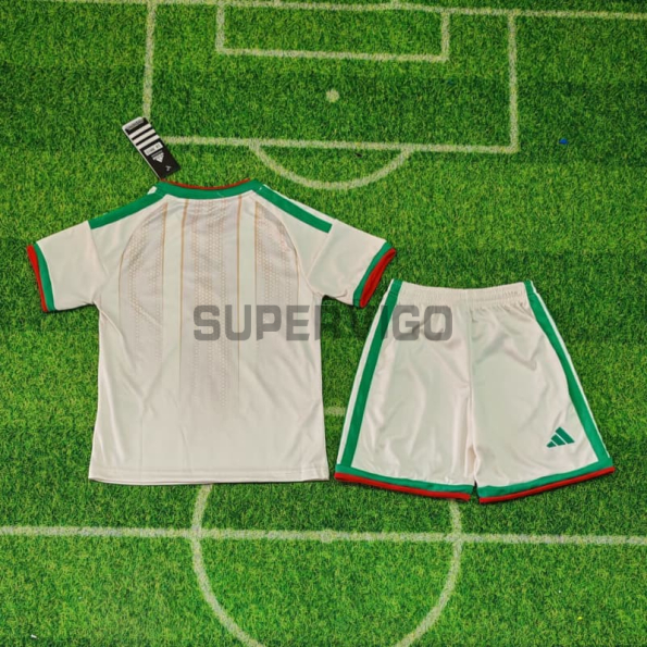 Camiseta Argelia Primera Equipación Mundial 2026 Blanco Niño Kit