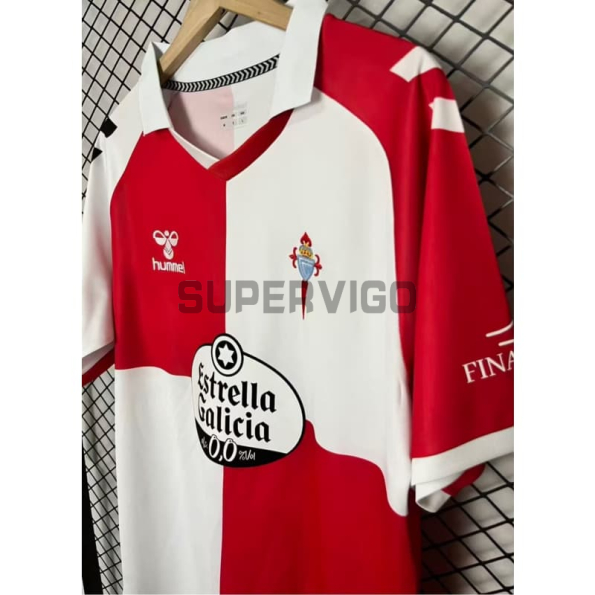 Camiseta Celta de Vigo 2026/2027 Rojo/Blanco Versión Retro