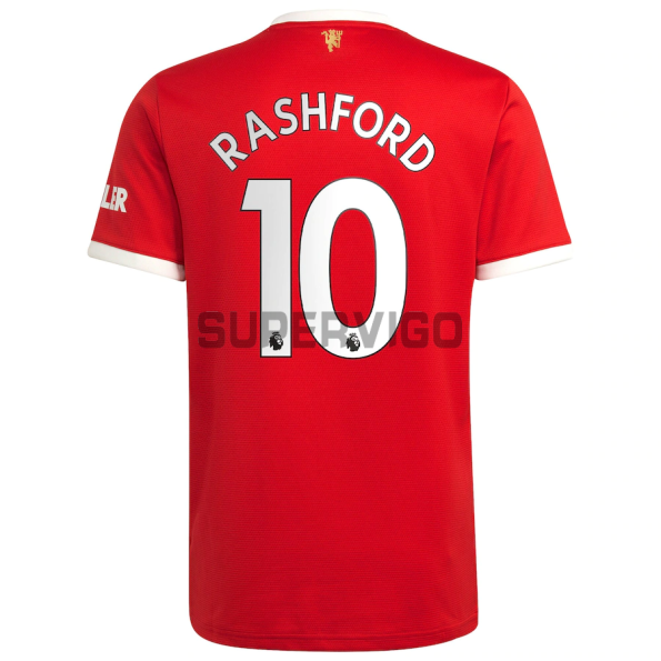 Camiseta Rashford 10 Manchester United Primera Equipación 2021/2022
