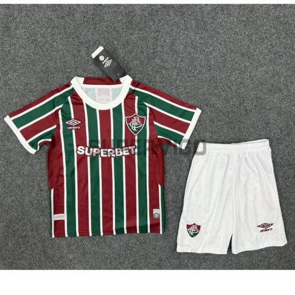 Camiseta Fluminense Primera Equipación 2025/2026 Rojo/Verde Niño Kit