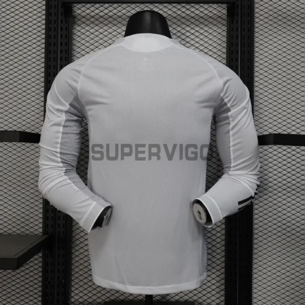 Camiseta Real Madrid Primera Equipación 2025/2026 ML Blanco (EDICIÓN JUGADOR)