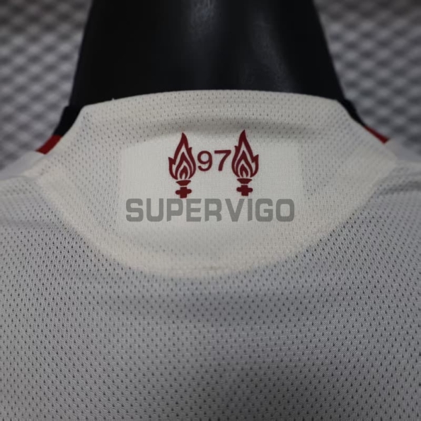 Camiseta Liverpool Segunda Equipación 2025/2026 Blanco (EDICIÓN JUGADOR)
