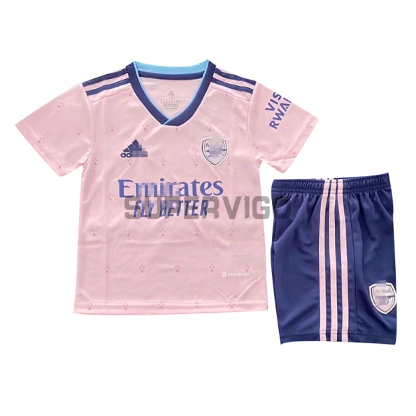 Arsenal Kid's Soccer Jersey Kit Pink 2022/2023