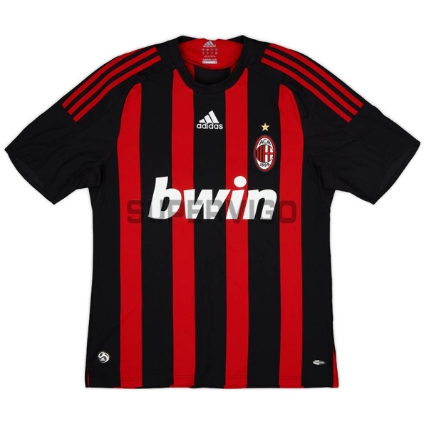 Camiseta MALDINI 3 AC Milan Primera Equipación Retro 2008/09