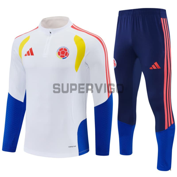 Sudadera de Entrenamiento Colombia 2026 Kit Blanco