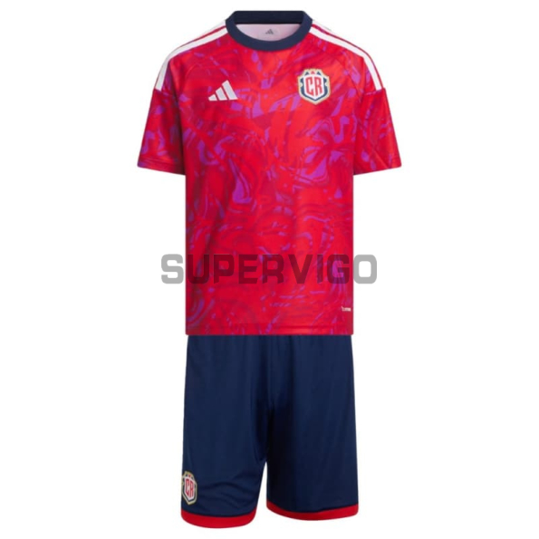 Camiseta Costa Rica Primera Equipación Mundial 2026 Rojo Niño Kit