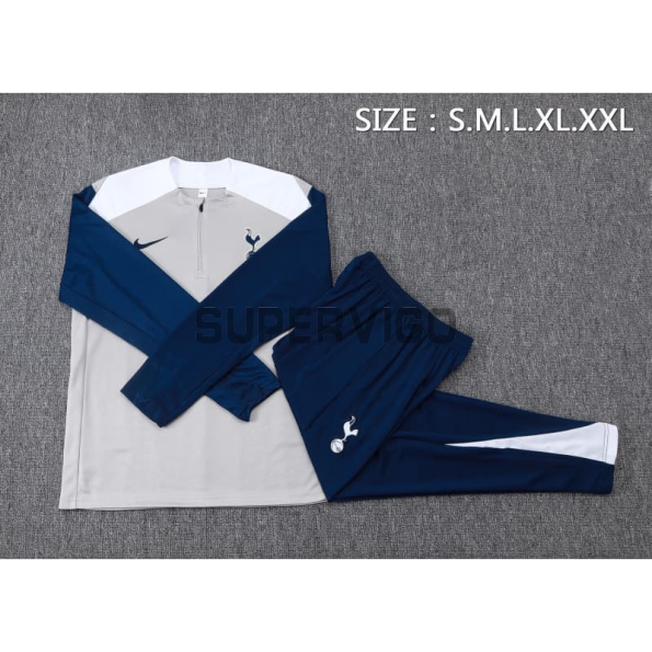 Sudadera De Entrenamiento Tottenham Hotspur 2025/2026 Kit Gris/Azul Marino