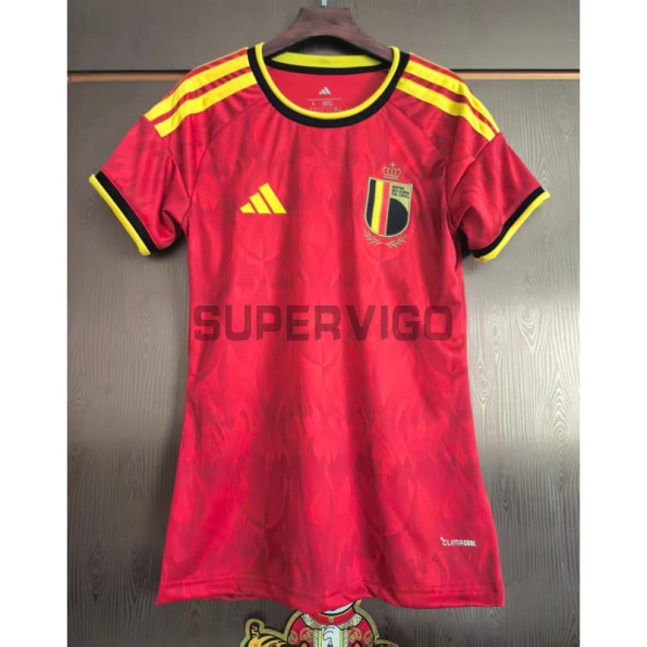 Camiseta Bélgica Primera Equipación Mundial 2026 Rojo Mujer