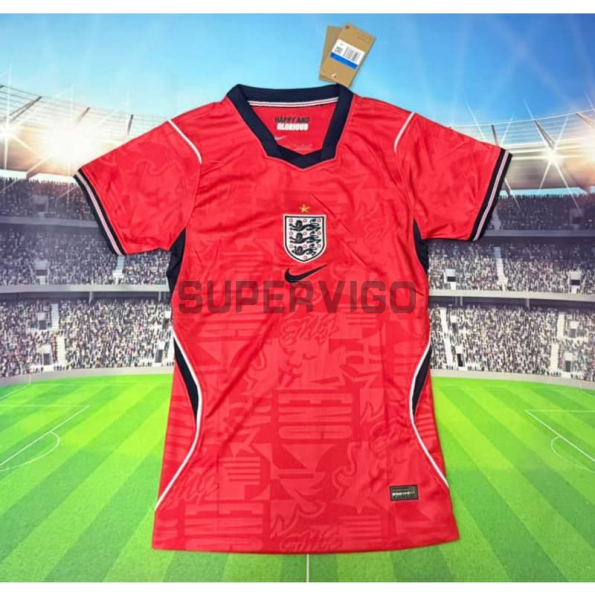 Camiseta Inglaterra Segunda Equipación Mundial 2026 Rojo Mujer