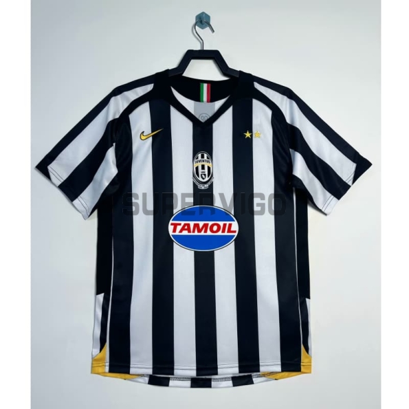 Camiseta Juventus Primera Equipación Retro 2005/06 Negro/Blanco