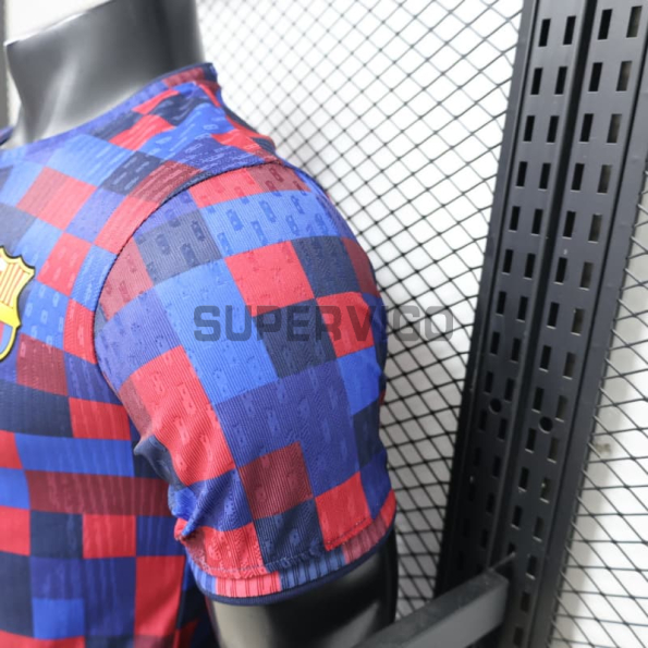 Camiseta Barcelon 2026/2027 Pre-Match Rojo/Azul (EDICIÓN JUGADOR)