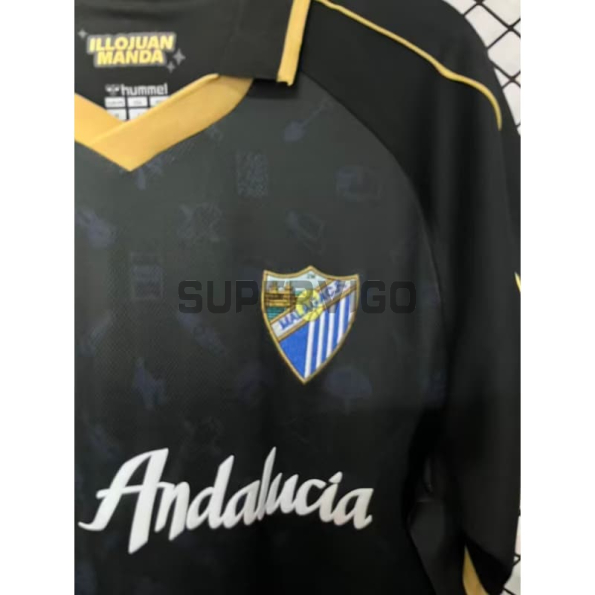 Camiseta Málaga CF 2026/2027 Negro Versión Retro