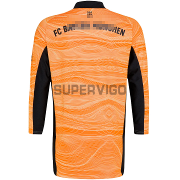 Maillot Bayern Munich 2021/2022 Orange Manche longue Gardien de But