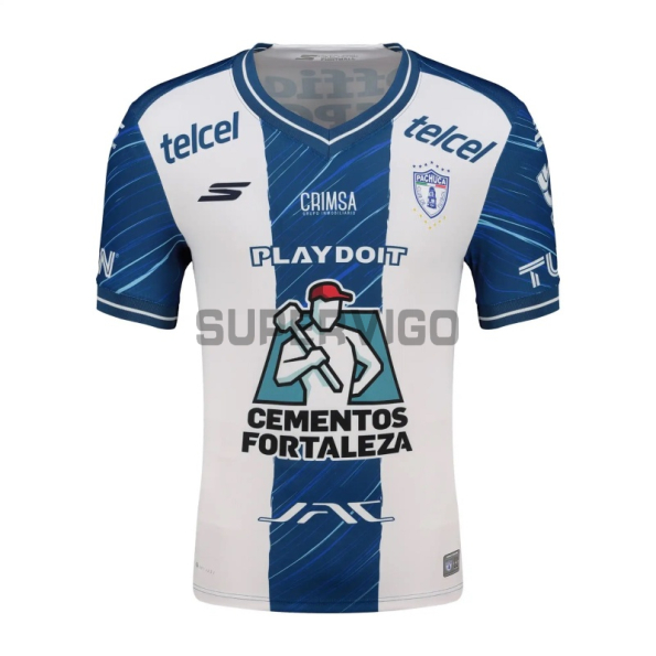 Camiseta Pachuca Primera Equipación 2025/2026 Blanco/Azul