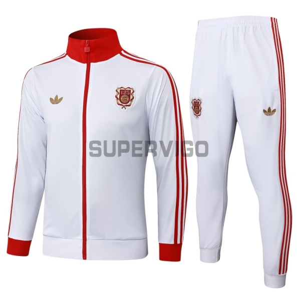 Chandal Bayern Múnich 125 Aniversario Edición 2025/2026 Blanco/Rojo