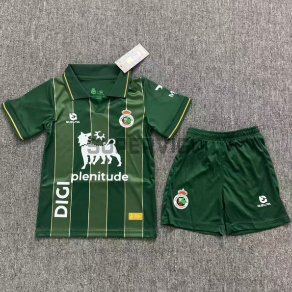 Camiseta Racing de Santander Segunda Equipación 2026/2027 Verde Oscuro Niño Kit