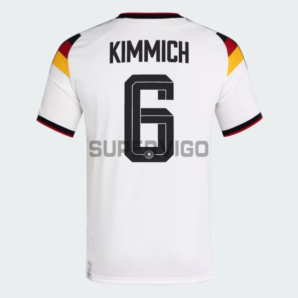 Camiseta Kimmich 6 Alemania Primera Equipación 2026 Blanco