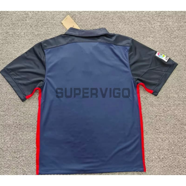 Camiseta Atletico de Madrid Segunda Equipación Retro 2015/2016 Azul Marino