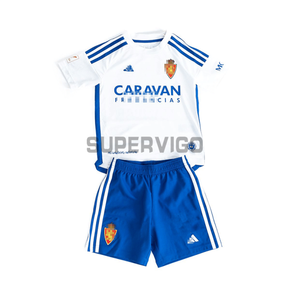 Camiseta Real Zaragoza Primera Equipación 2023/2024 Niño Kit