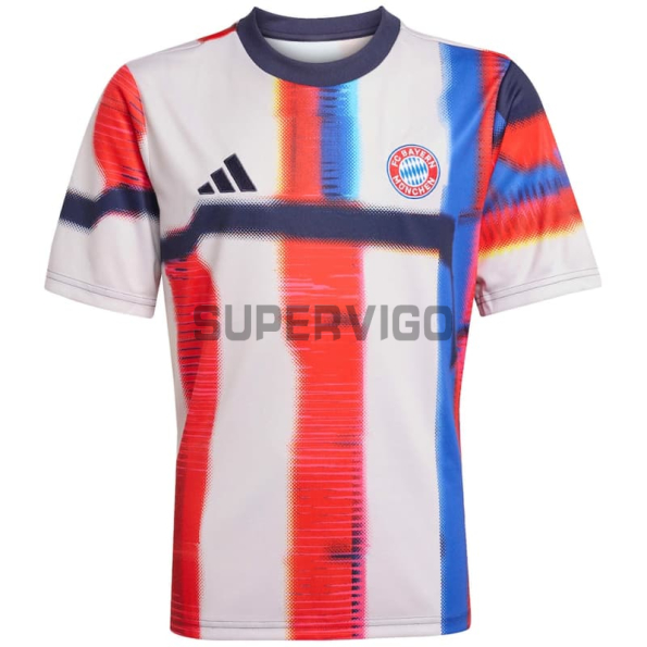 Camiseta Bayern Múnich 2025/2026 Pre-Match Rojo/Azul
