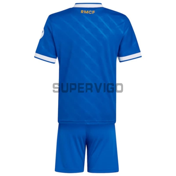 Camiseta Real Madird Tercera Equipación 2025/2026 Azul Niño Kit