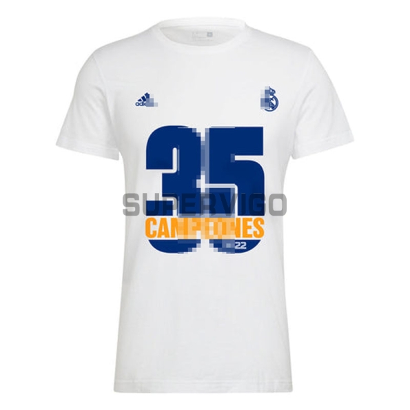 Real Madrid 35 Champions White Soccer Jersey 2022/2023