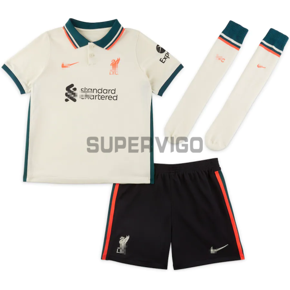 Maillot Kit Liverpool 2021/2022 Extérieur Enfant