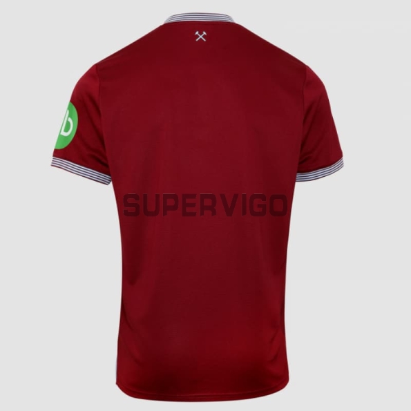 Camiseta West Ham United Primera Equipación 2025/2026 Rojo Oscuro