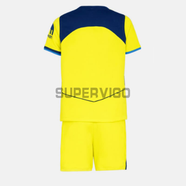 Camiseta Tottenham Hotspur Tercera Equipación 2025/2026 Amarillo Niño Kit