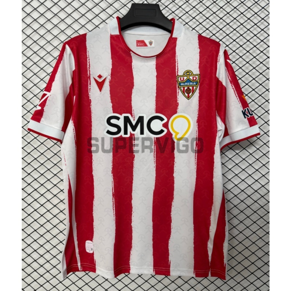 Camiseta UD Almería Primera Equipación 2026/2027 Rojo/Blanco con Parche La Liga