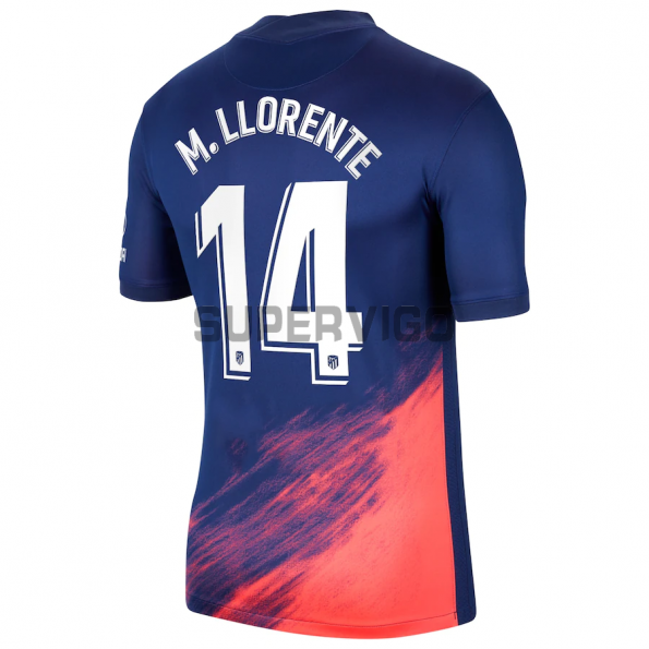Camiseta M. Llorente 14 Atlético de Madrid Segunda Equipación 2021/2022