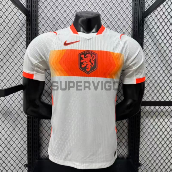 Camiseta Holanda Segunda Equipación Mundial 2026 Blanco (EDICIÓN JUGADOR)