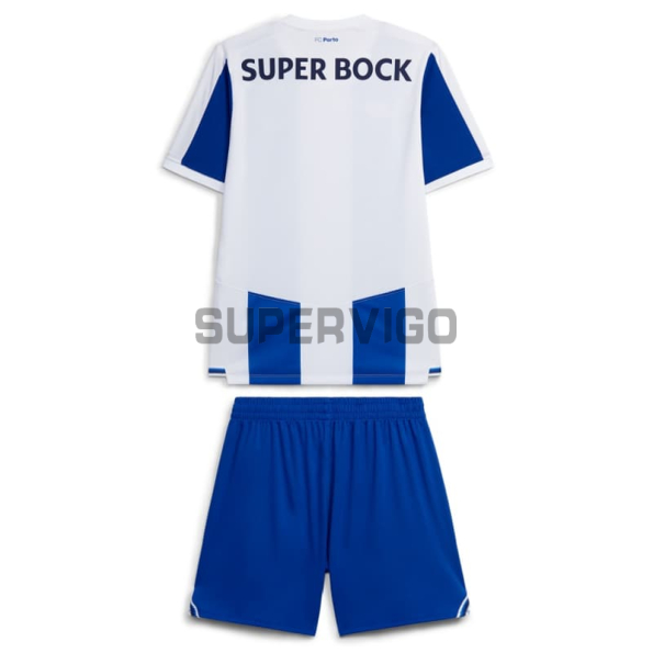 Camiseta Porto Primera Equipación 2026/2027 Azul/Blanco Niño Kit