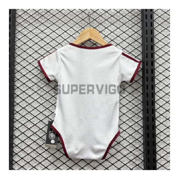Camiseta España Segunda Equipación Mundial 2026 Blanco Baby 2 Estrellas