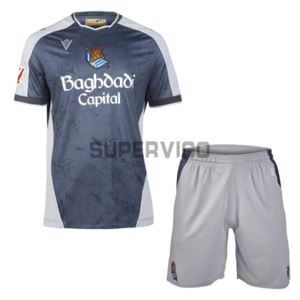 Camiseta Real Sociedad Segunda Equipación 2025/2026 Niño Kit